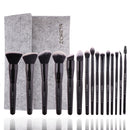 Zoreya Brand Soft Synthetic Bristles Makeup Brush Set Eye Make Up Tool Cruelty Black Blending Crease Foundation Brushes Box Gift