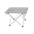 On Sale Aluminum Alloy Portable Table Outdoor Furniture Foldable Folding Camping Hiking Desk Traveling Outdoor Furniture Table