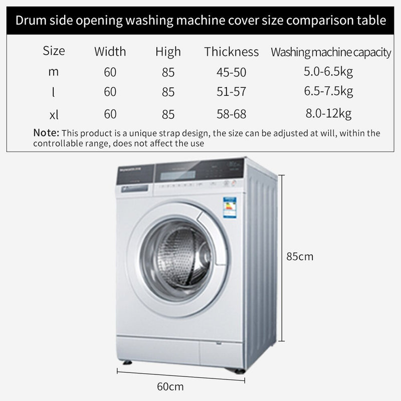 Fully Automatic Roller Washer Sunscreen Washing Machine Waterproof Cover Dryer Polyester Dustproof Protective Cover