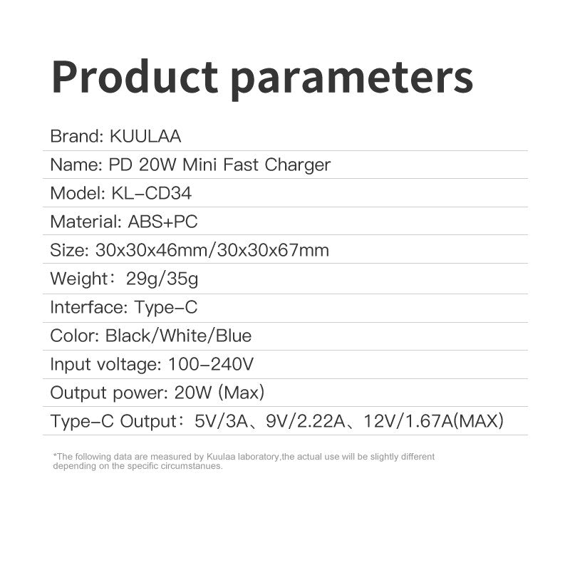 Cargador KUULAA Super Si USB C de 20W tipo C PD de carga rápida para iPhone 13 12 11 Max Pro XS 8 Plus para iPad Air 4 iPad 2020 Mini
