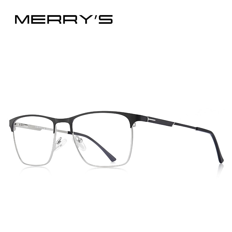 MERRYS DESIGN Men Luxury Titanium Alloy Optics Glasses Frames Male Square Ultralight Myopia Prescription Eyeglasses S2118