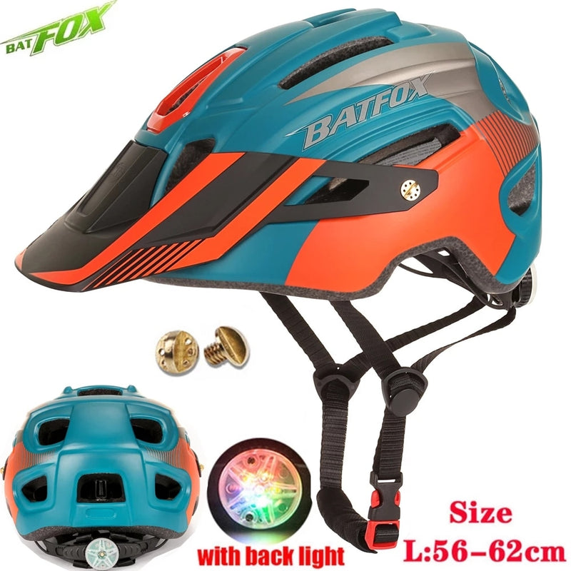 2022 New Batfox Fahrradhelm für Erwachsene Männer Frauen MTB Bike Mountain Road Radfahren Sicherheit Outdoor Sports Safty Helm