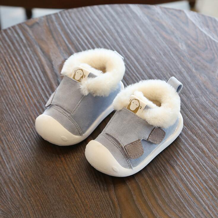 Kleinkind Kleinkind Stiefel Winter Warm Plüsch Baby Mädchen Jungen Schnee Stiefel Outdoor Bequeme Weiche Unterseite Rutschfeste Kinderschuhe