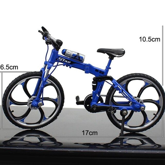 1:10 Mini Diecast Alloy Bicycle Model Metal Racing Finger Mountain bike Pocket portable simulation Collection Toys for children