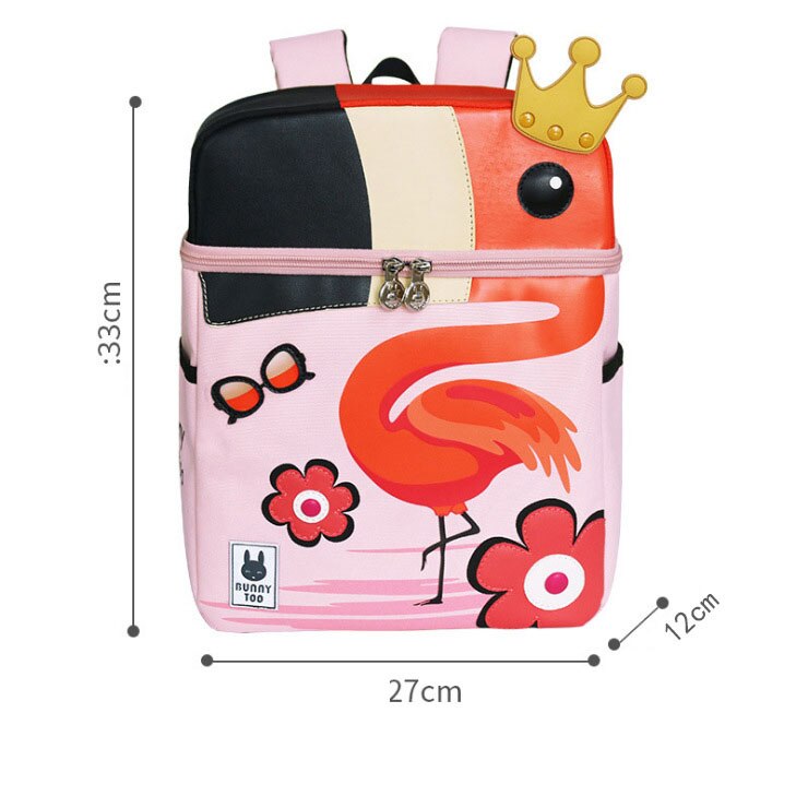 Kid Unicorn Rucksack Cute 3D Cartoon Dinosaurier Anti-Lost Kindergarten Orthopädische Schultasche für Mädchen Kinder Mochila Bookbag