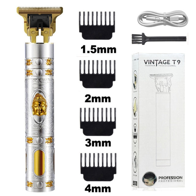 Close-cutting Digital Hairdresser Electric Hair Clipper Professional Barber Men Hair Trimmer Rechargeable 0mm T- Blade Machine