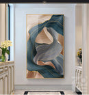 Gold Art Poster Nordic Canvas Painting Modern Abstract Luxury Ribbon Posters Prints Wall Pictures for Living Room Bedroom Decor