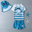 Swimwear for Children 3 Pieces Long Sleeve Swimsuit Kids Sun UV Protection Baby Bathing Clothes Child Toddler Swimming Suit Boys
