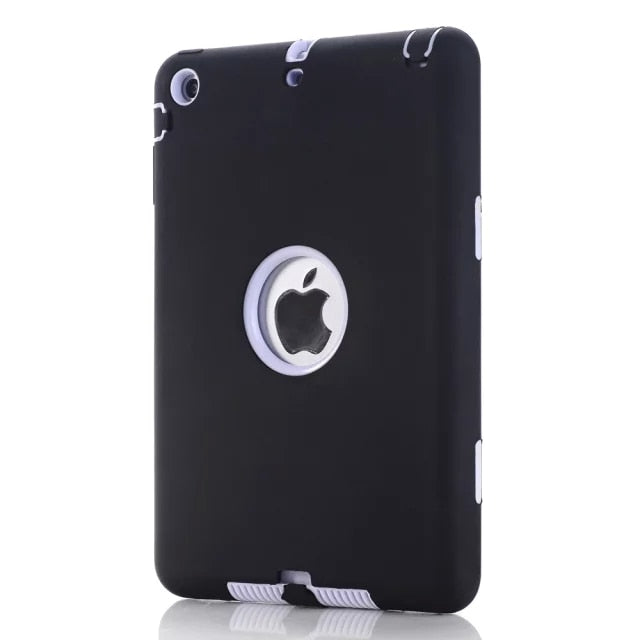 3 in1 Anti-slip Hybrid Case For iPad Mini 1/2/3 Retina Protective Heavy Duty Rugged Shockproof Resistance Cover For iPad Mini