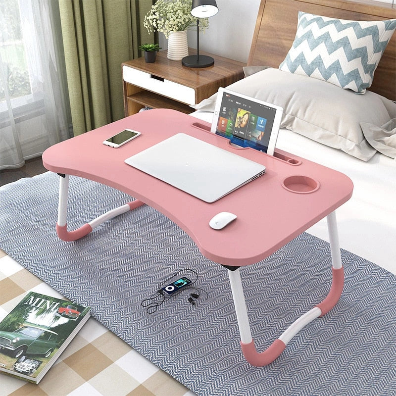 Escritorio portátil para ordenador portátil, mesa plegable para el hogar, portátil, estudio, soporte para ordenador portátil, escritorio para cama y sofá, mesa de ordenador con patas plegables