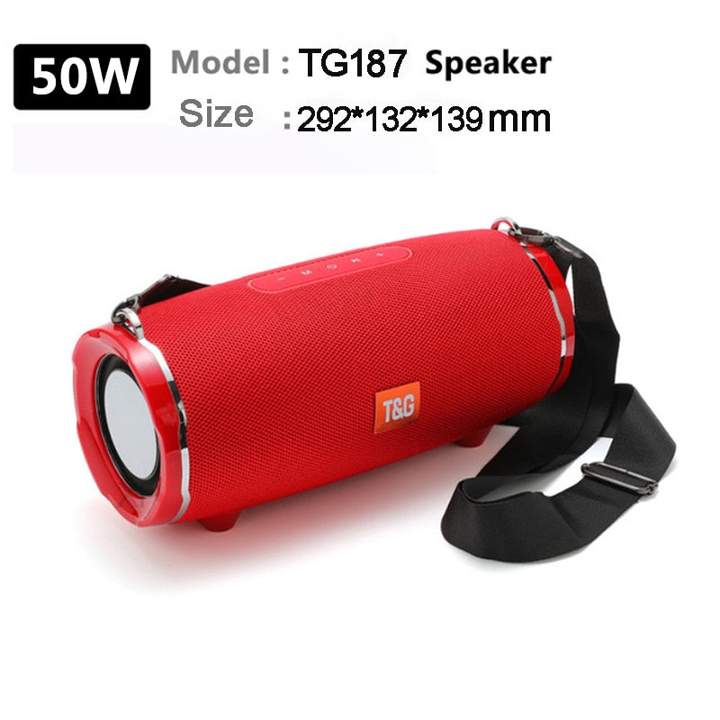 new 50W high-power wireless Bluetooth portable speaker, stereo subwoofer, TWS music center, can play sound for a long time som