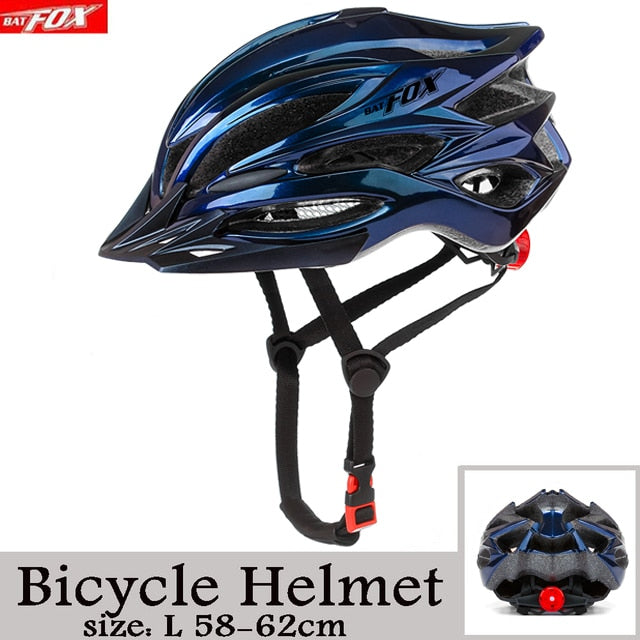 2022 New Batfox Fahrradhelm für Erwachsene Männer Frauen MTB Bike Mountain Road Radfahren Sicherheit Outdoor Sports Safty Helm