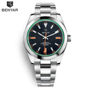 BENYAR 2023 New Stainless Steel Automatic Men Watches Top Brand Waterproof Luxury Men Mechanical Wristwatch Relogio Masculino