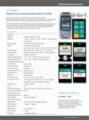 Pro Mini OTDR Reflectómetro de fibra óptica 980rev con 9 funciones VFL OLS OPM Event Map 24dB para 64km Fiber Cable Ethernet Tester