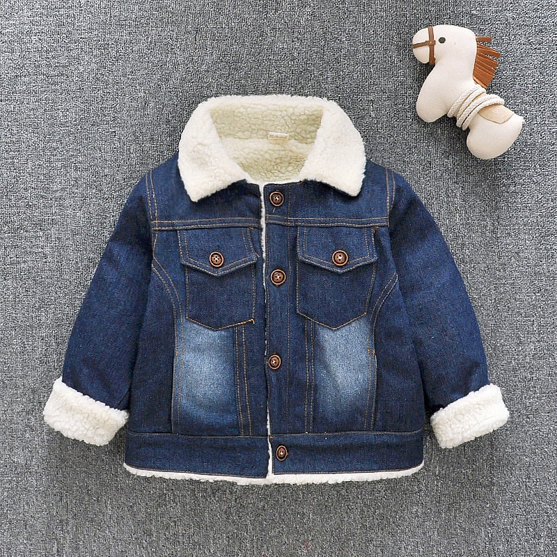 New Winter Children Thicken Clothes Baby Boys Girls Cotton Hooded Jacket Autumn Kids Toddler Fashion Coat Infant Casual Costume