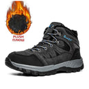 Brand Winter Men's Boots Plush Warm Men's Snow Boots Waterproof Men's Ankle Boots Breathable Handmade Outdoor Men Hiking Boots