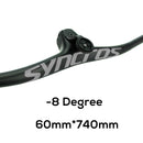 SYNCROS Carbon Fiber Mountain Mountain Integrated MTB Manillar FRASER IC SL -8 -17 -25 Tres especificaciones con tornillos de titanio