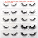 30/40/100/Paar Visofreie Nerzwimpern mit Tablett ohne Box Handgemachte natürliche falsche Wimpern Full Strip Lashes Wiederverwendbare lange Wimpern