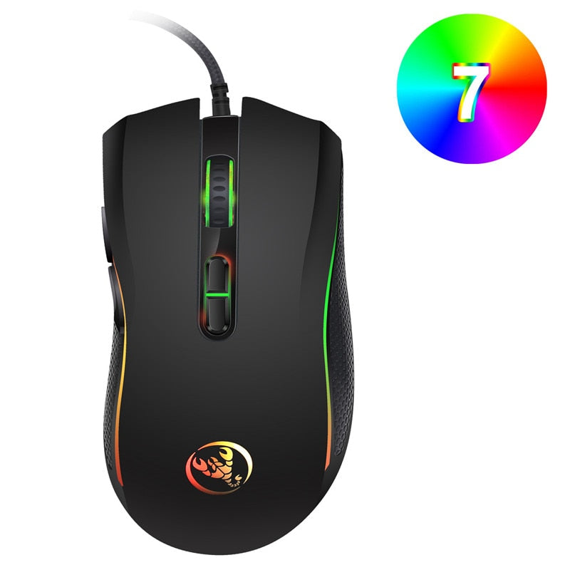 High Quality optical professional gaming mouse gamer mice wired 3200DPI RGB LED backlit For LOL CS Computer Laptop PC