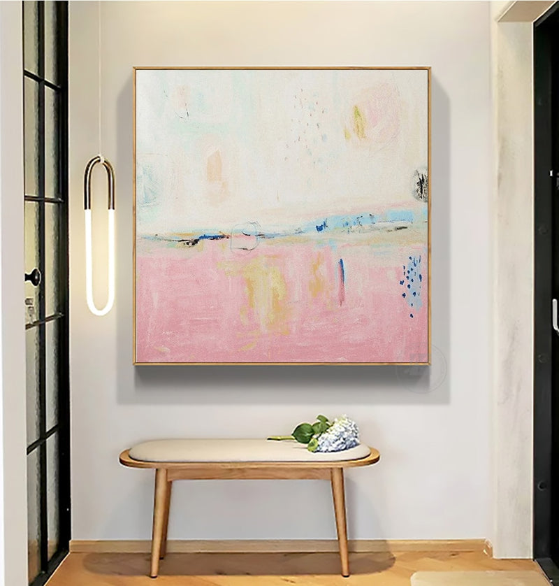 Large Famous oil painting reproduction Modern canvas art vintage handmade oil painting canvas pink wall picture for living room