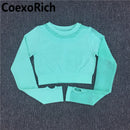 Yoga Set Women Fitness Gym Clothing Sport Suit Seamless Hollow Out Long Sleeve Crop Top High Waist Workout Leggings Sportwear