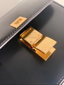 Classic Crossbody Bag Genuine Leather Box Tofu Shoulder Bag for Women 2021 Adjustable Luxury Design Flap Crossbody Bag with Lock