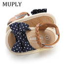 2021 New Soft Sole PU Baby girls Canvas bow First Walkers Shoes Fashion Summer Prewalkers First walker Toddler Moccasins