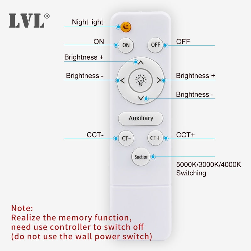 Luz de techo Led con Control remoto moderno, grano de madera dorada, 24W, 32W, dormitorio, sala de estar, cocina, baño, lámpara de techo regulable RC