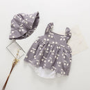 Summer Baby Clothes Baby Rompers New Summer Clothes Fashion Cute Cherry Prints Kids Clothing Rompers Dress With Hat