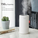 Large Capacity 750ML Humidifier Wireless Ultrasonic USB Rechargeable Aroma Diffuser Color LED Mist Maker Quite Humidificador