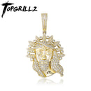 TOPGRILLZ 2020 New "pattern of the make-up"Pendant Chinese Style Hip Hop Fashion Jewelry Iced Out Cubic Zirconia Pendant Gift