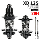 Koozer XM490 Hubs 4 rodamientos MTB Mountain Bike Hub delantero trasero QR o Thru 28/32/36 agujeros disco freno bicicleta Hub 8 9 10 11 12 velocidades