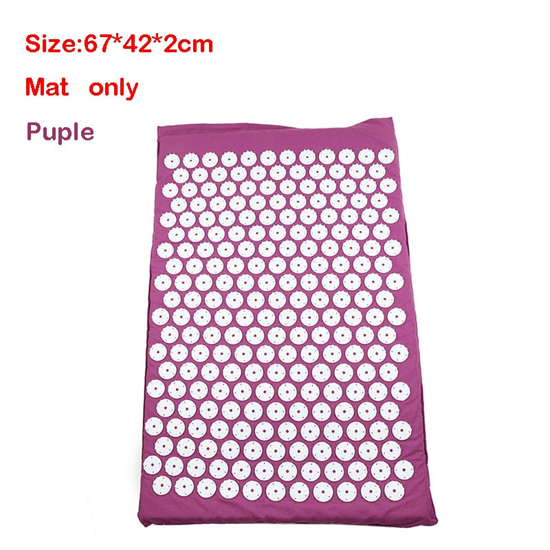 Yoga Acupressure Mat Back Body Relieve Stress Tension ABS spike Acupressure Massage Relaxation Pain Pad Mat
