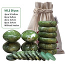 Tontin Jade esmalte terapia masaje con piedras calientes conjunto masajeador espalda masajeador cuidado de la salud piedras para masaje columna basalto piedra spa