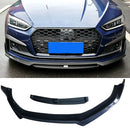 Carbon Fiber / FRP Car Front Bumper Lip Spoiler Splitters For Audi A5 Sline S5 B9 Sedan Coupe 2017 - 2019 Front Lip Bumper