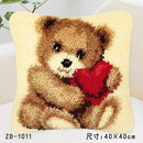 Animal Series Exquisite Coarse Wool Cross Stitch Carpet Embroidery 3D Segment Embroidery Pillow DIY Handmade Material Package