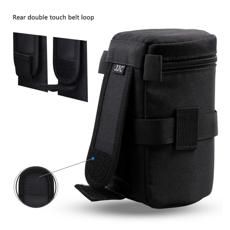 JJC Camera Lens Bag &amp;Belt Waterproof Lens Case Storage Pouch for Canon Nikon Sony Fujifilm DSLR Backpack Photography Accessories