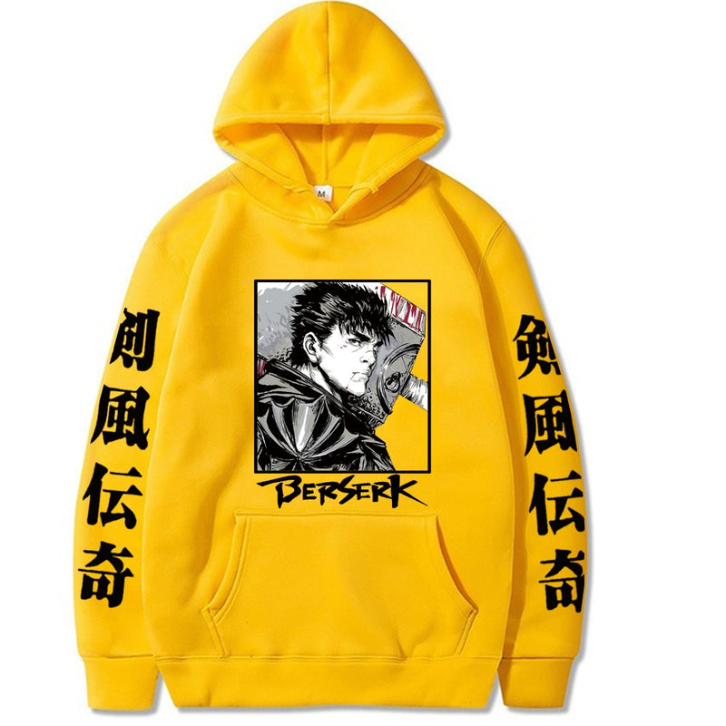 Hot Anine Berserk Hoodie Loose Casual Hip Hop Hombre y mujer Paños