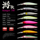 TSURINOYA Minnow flotante DW68 70F señuelo de pesca 70mm 5,2g Ranger profesión señuelo duro Jerkbait Crankbaits Swimbait Wobblers cebo