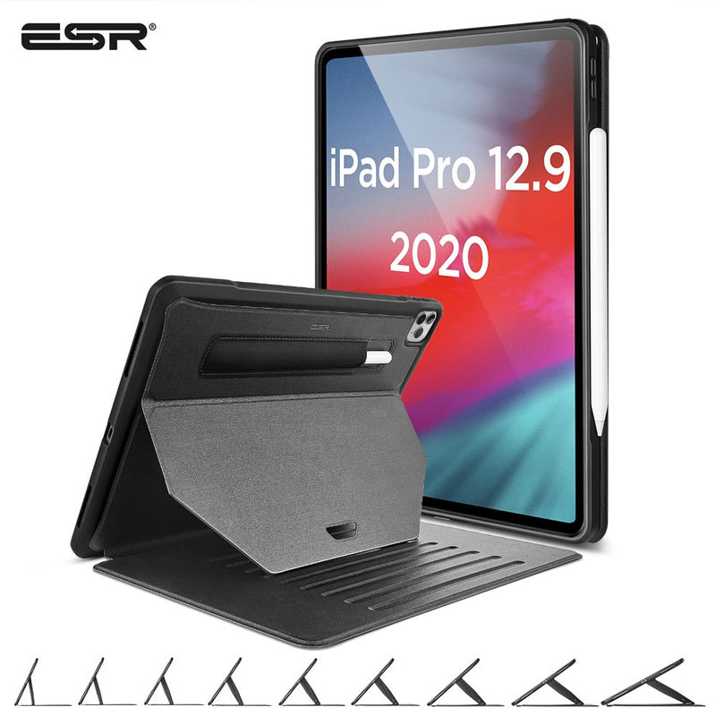 ESR Hülle für iPad Pro 12 9 Hülle 2020 2021 Ständer für iPad Pro 11 Hülle 2021 Rückseite Robuste Hülle Stifthalter für iPad Pro 12.9