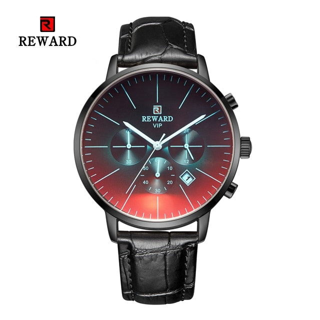 2022 New Fashion Color Bright Glass Watch Men Top Luxury Brand Chronograph Men&