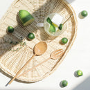 Cesta de mimbre Cesta de pan Cestas de almacenamiento de mimbre blanco Cubierta a prueba de polvo de frutas Organizador de despensa Almacenamiento de cocina