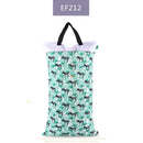Elinfant 1 Stück große hängende nasse/trockene Eimertasche für Stoffwindeln, Einlagen, Windeln, Wäsche mit zwei wasserdichten Wickeltaschen mit Reißverschluss