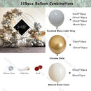 Retro Coffee Matte White Balloons Garland Arch Kit Boho Hochzeit Dekoration Geschlecht offenbaren Geburtstag Baby Shower Decor Zubehör