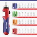 WORKPRO 24 en 1 Destornillador de carga automática Kits de herramientas de reparación Juegos de brocas múltiples