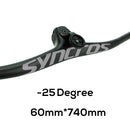 SYNCROS Carbon Fiber Mountain Mountain Integrated MTB Manillar FRASER IC SL -8 -17 -25 Tres especificaciones con tornillos de titanio