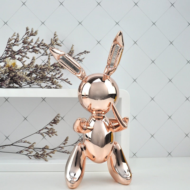 balloon rabbit sculpture home decoration art and craft garden decoration creative statue