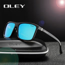 OLEY Polarisierte Herren Sonnenbrillen Marken-Designer Retro Quadratische Sonnenbrille Accessoires Unisex Fahrbrille Oculos de Sol Y6625