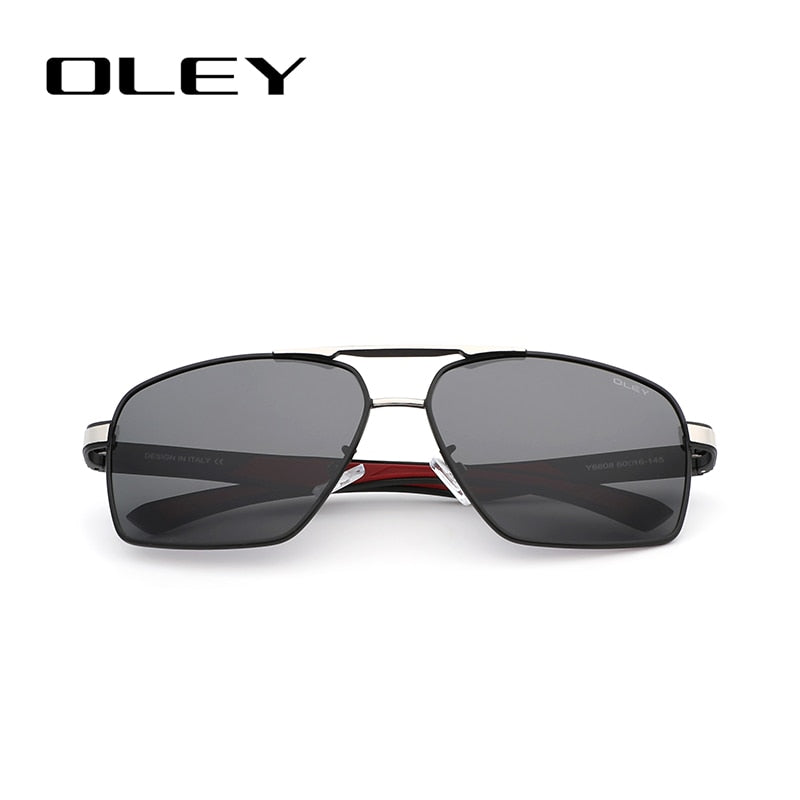 OLEY Brand Design Classic Pilot Polarized Sunglasses Men&