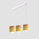 Nordic Minimalist E27 LED chandelier modern home decor wood indoor lighting bedroom living room study hanging lamp pendant light